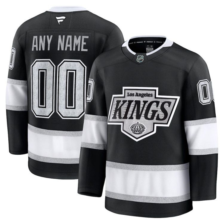 Men's Los Angeles Kings Fanatics Black Home Premium Custom Jersey