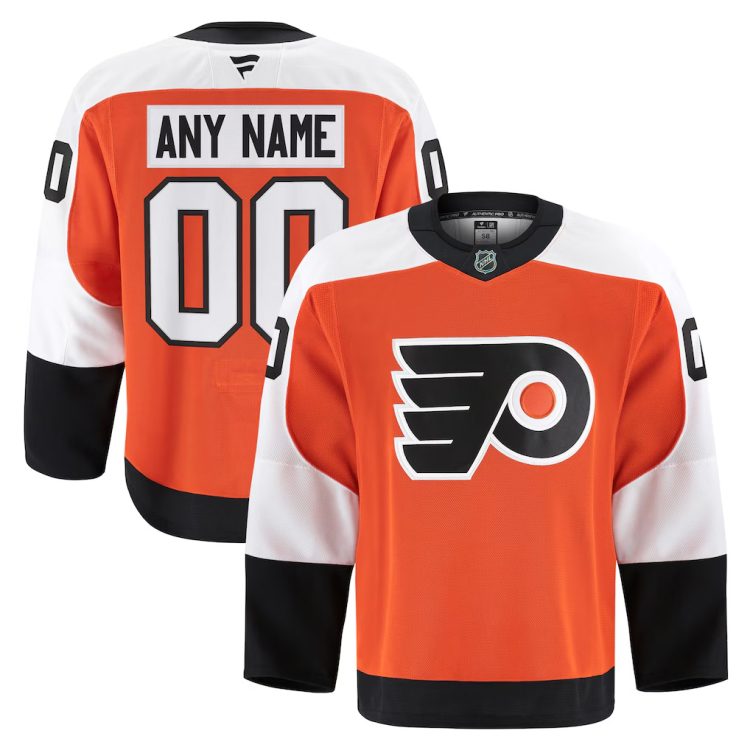 Men's Philadelphia Flyers Fanatics Orange Home Custom Jersey