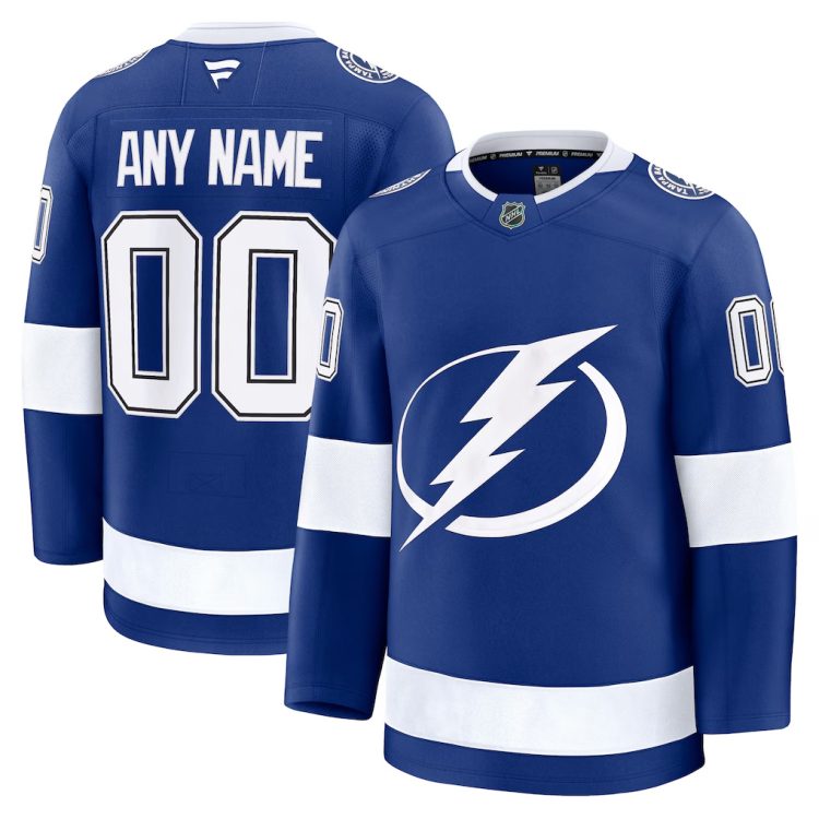Men's Tampa Bay Lightning Fanatics Blue Home Premium Custom Jersey