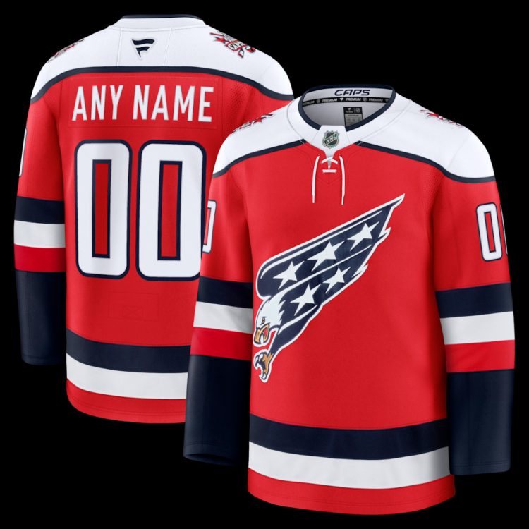 Men's Washington Capitals Fanatics Red Alternate Premium Custom Jersey