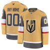 Vegas Golden Knights Fanatics Home Premium Custom Jersey - Gold