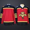 Men’s Florida Panthers Team Blank Red Stitched Hockey Jersey