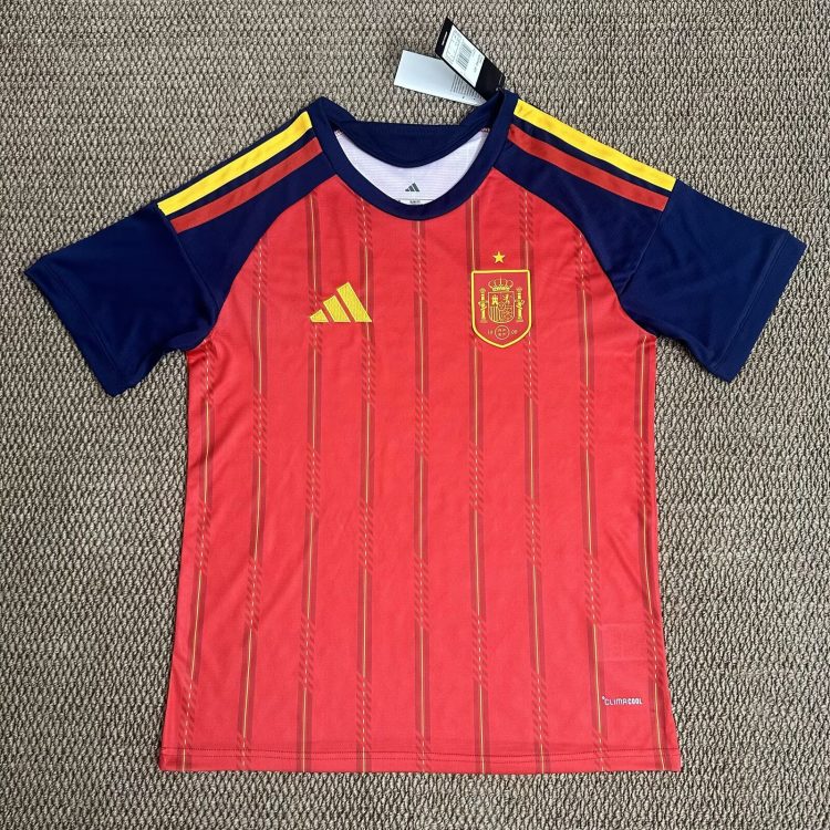 Men's Spain 25 26 Home Soccer Fan Jersey
