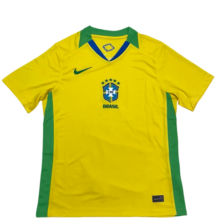Men's Brazil Fan Edition Home Soccer Jersey