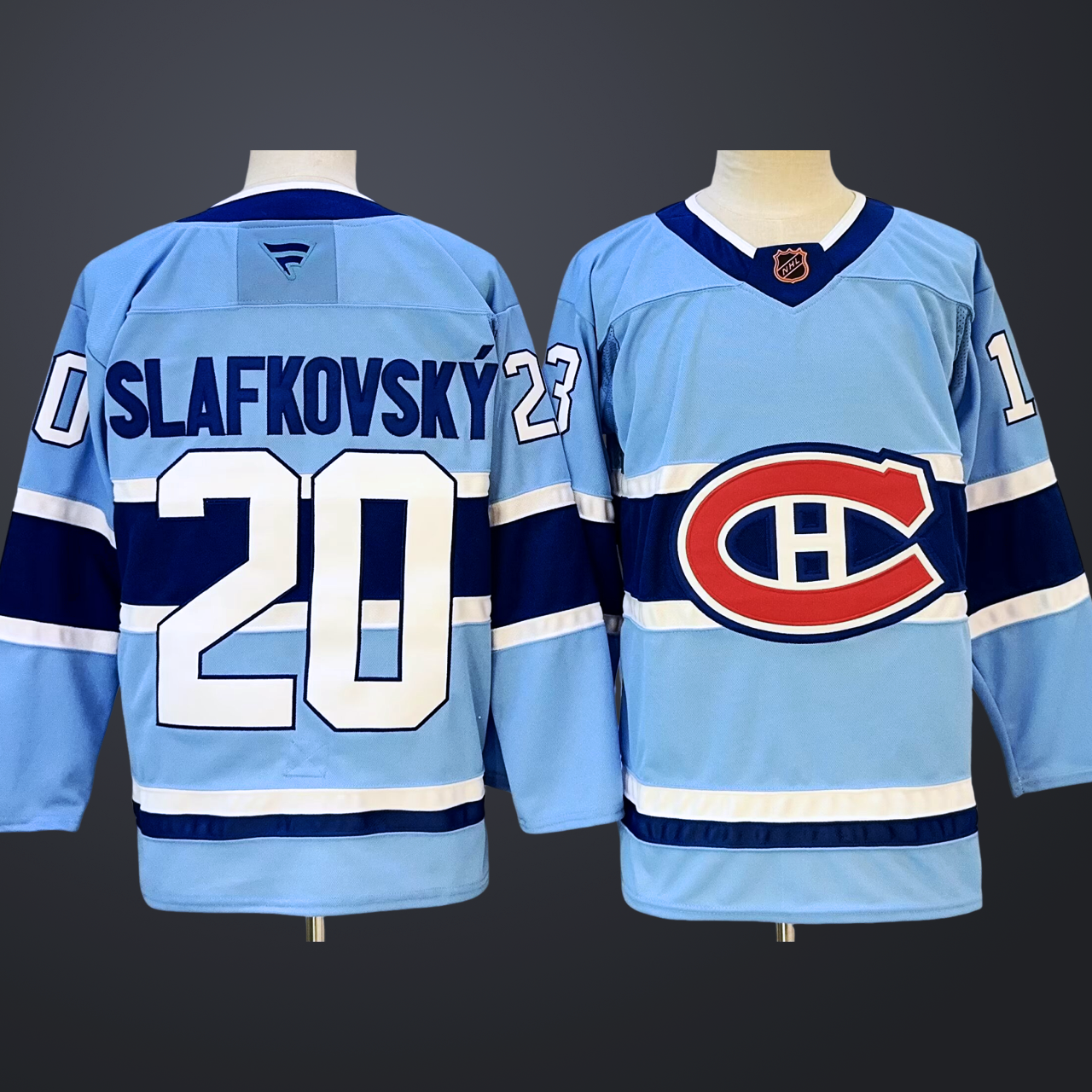 #20 Juraj Slafkovsky Montreal Canadiens Jersey Blue
