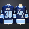 Men's Tampa Bay Lightning #38 Brandon Hagel Blue 2026 Stadium Series Stitched Jersey