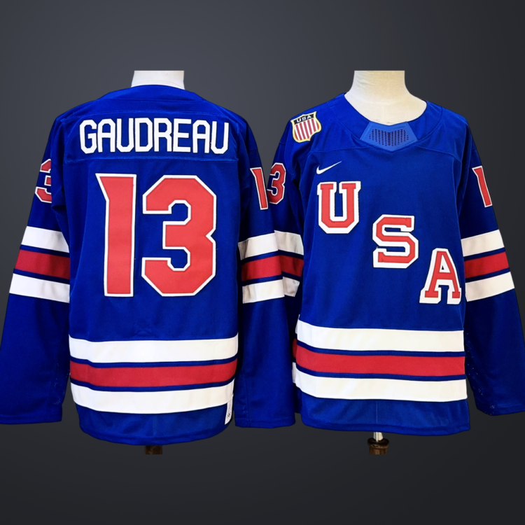 Men's USA #13 Gaudreau Royal 2025-2026 Stitched Jersey