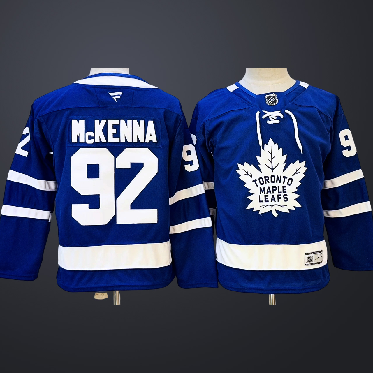 Men’s Toronto Maple Leafs #92 Gavin McKENNA Home Stitched Jersey