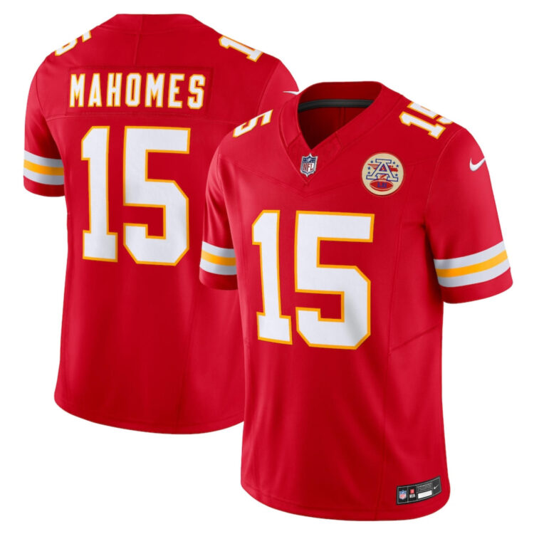 Men's Kansas City Chiefs #15 Patrick Mahomes Red Nike 2023 Vapor F.U.S.E. Limited Jersey