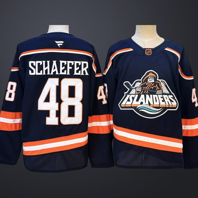 Men's New York Islanders #48 Matthew Schaefer Navy 2024-25 Stitched Hockey Jersey