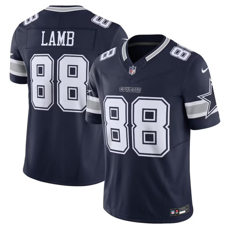 Men's Dallas Cowboys #88 CeeDee Lamb Nike 2023 Navy Vapor F.U.S.E. Limited Jersey