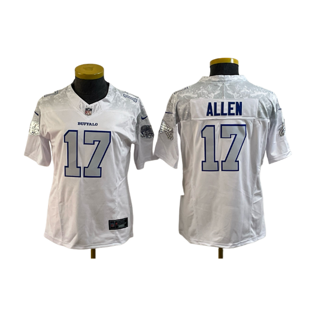 Women's Bills #17 Josh Allen Rivalries Stitched Jerseys