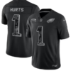 Men's Philadelphia Eagles #1 Jalen Hurts 2026 Salute to Service Black Limited Stitched Jersey